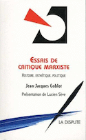 Essais de critique marxiste